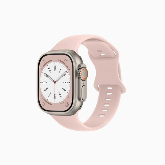 Classic Rubber Knob Apple Watch Band - Light Pink