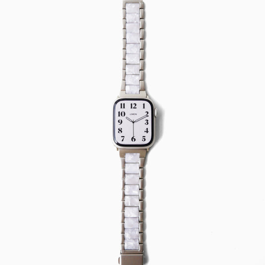Natural Apple Watch Strap  - Pearl White