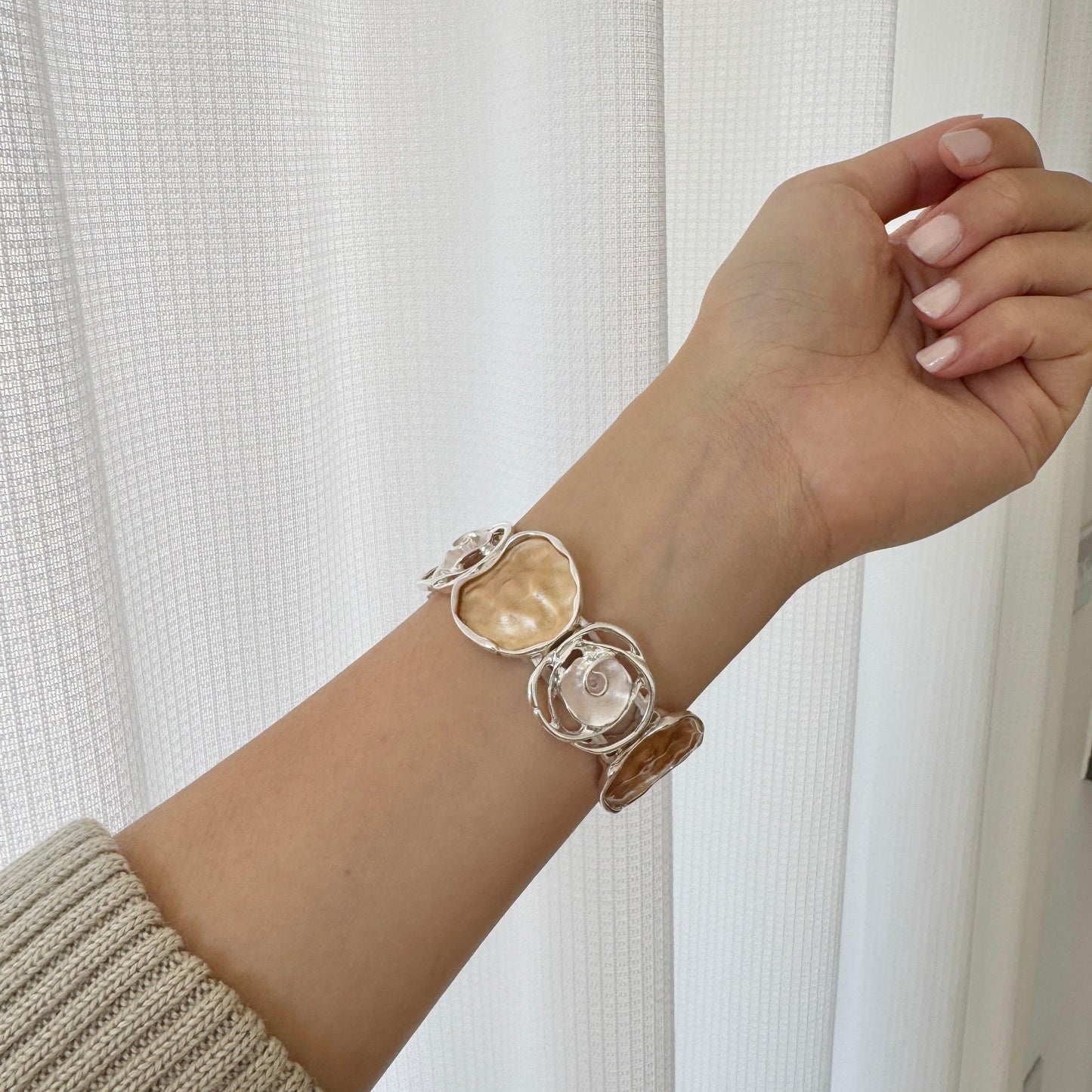 Rosette Apple Watch Bracelet - Orange Glow 5