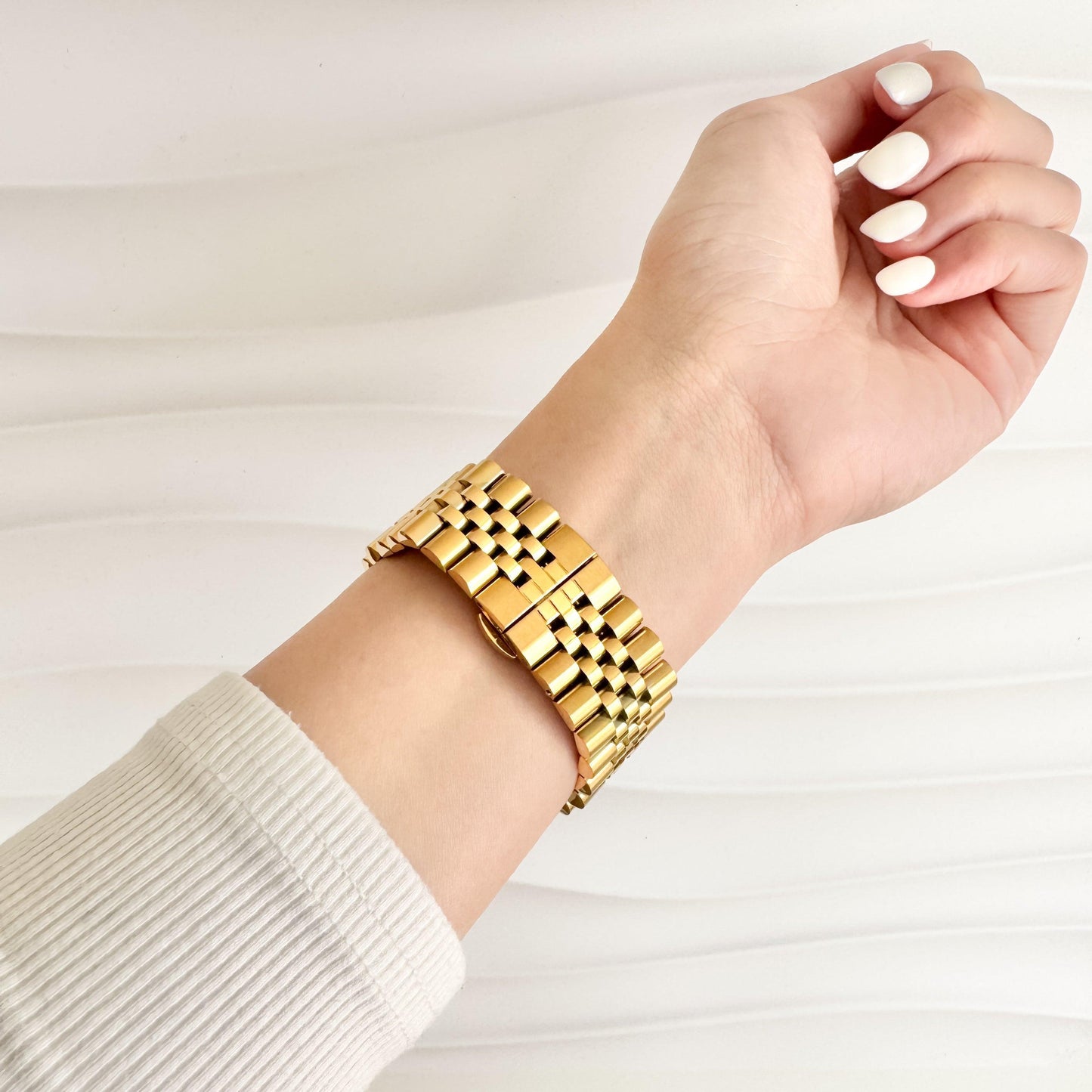 WRIST (St-Steel) Jubilee Apple Watch Strap - Gold