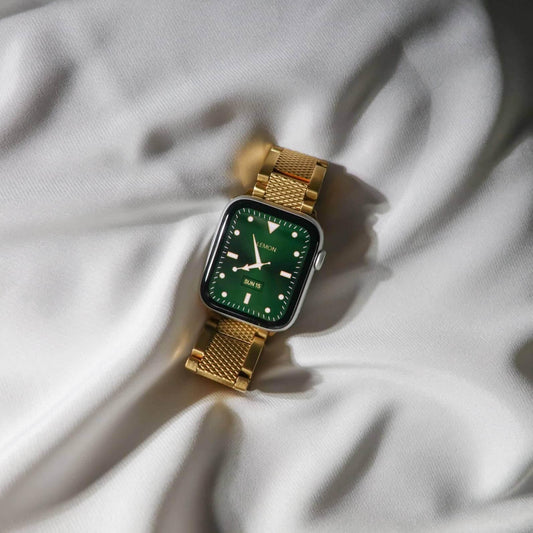 (St-Steel) Cape No.1 Apple Watch Band - 18k Gold Plated