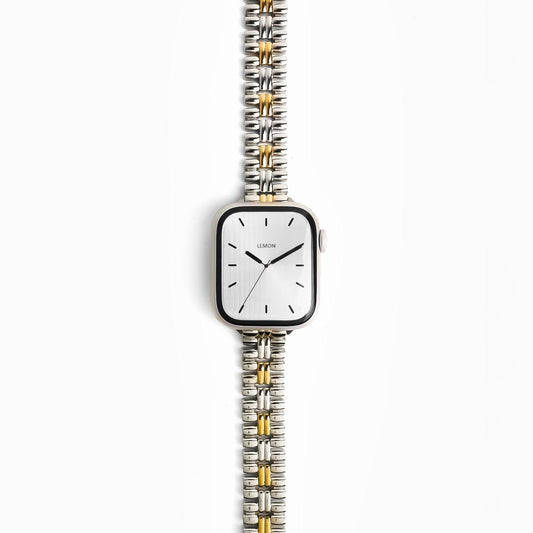 (St-Steel) Flowerwall Apple Watch Bracelet - Two Tone