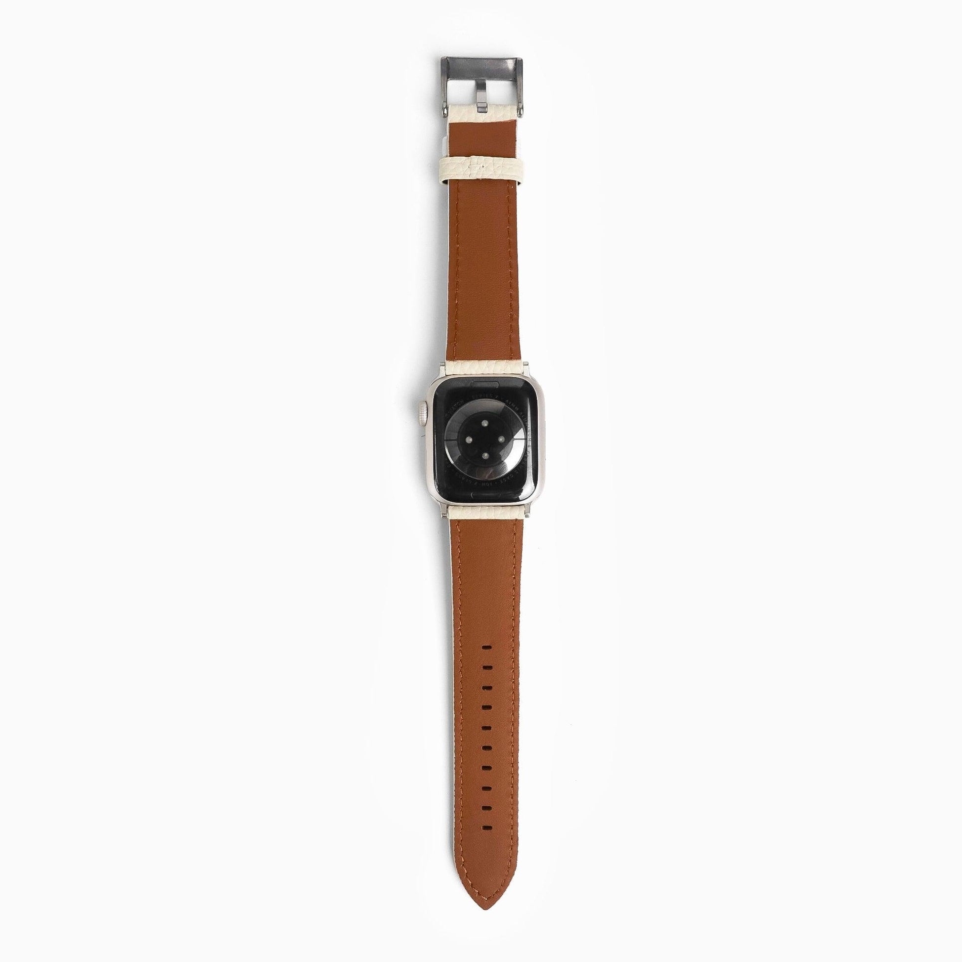 Togo Leather Apple Watch Band - Starlight