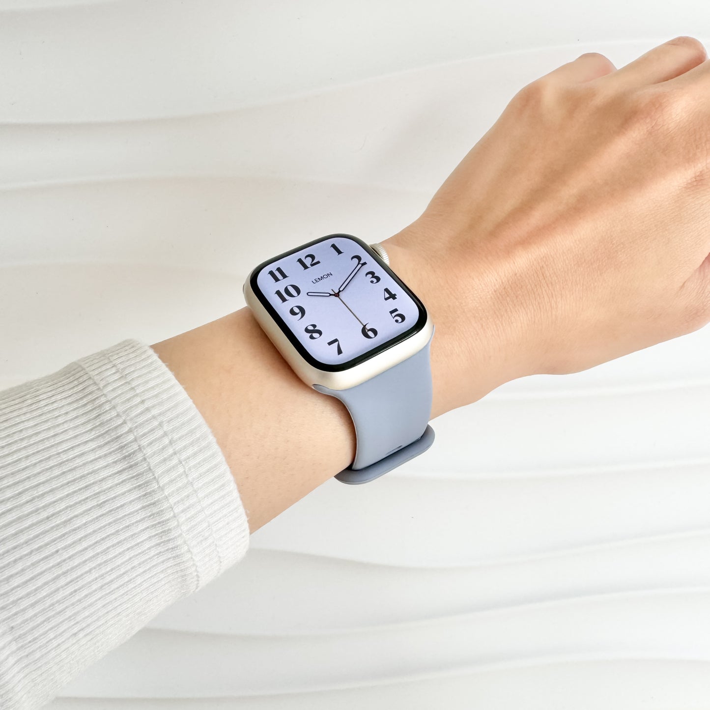 Classic Rubber Knob Apple Watch Band - Lavender Grey
