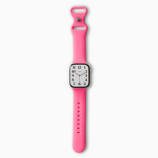 Classic Rubber Knob Apple Watch Band - Barbie Pink