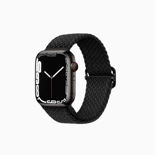 Cloud Nylon Apple Watch Band - Black