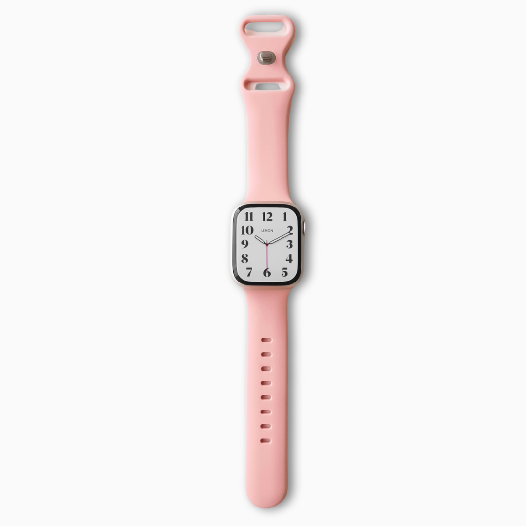Classic Rubber Knob Apple Watch Band - Pink