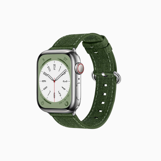 Canvas Apple Watch Band - Green
