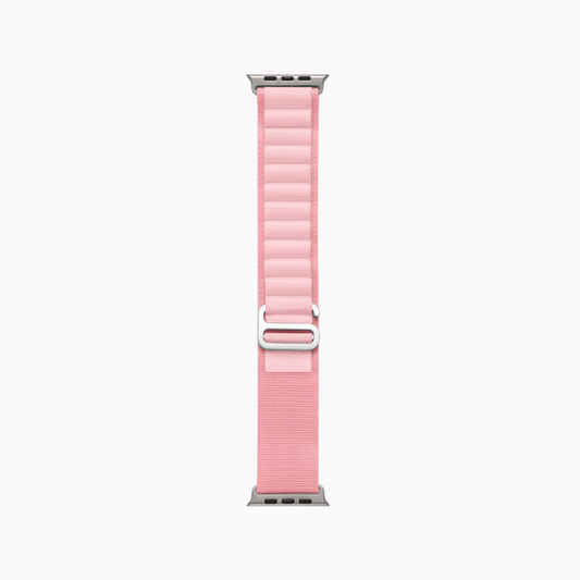 Mountain Nylon Apple Watch Band - Light Pink