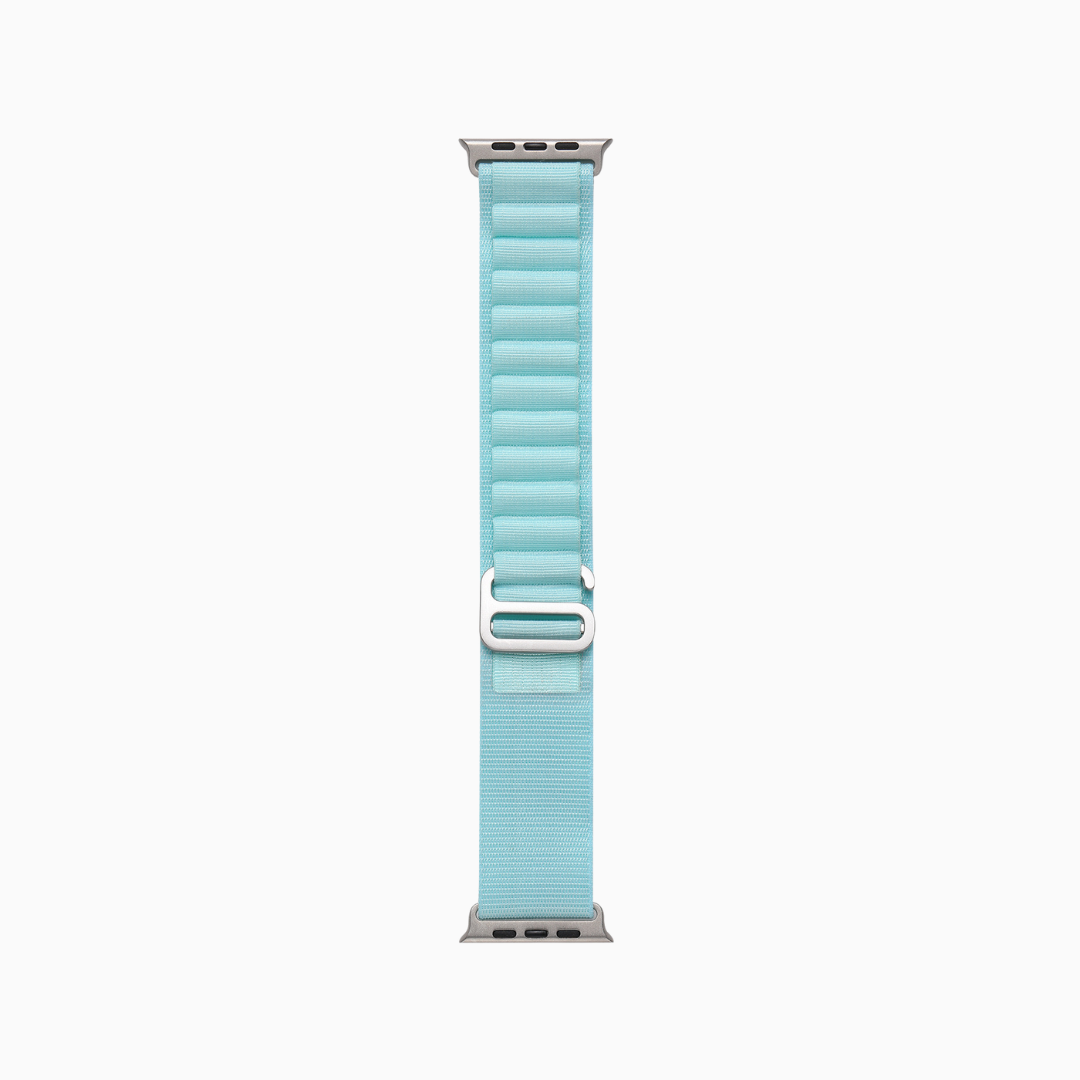 Mountain Nylon Apple Watch Band - Bikini Blue