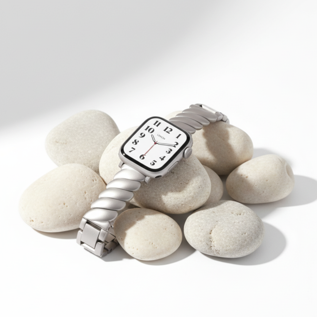 (St-Steel) Twist Glam Apple Watch Bracelet - Starlight