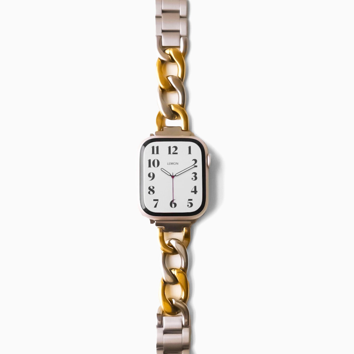 (St-Steel) Two-tone Timeless Twist Apple Watch Bracelet - Silver & Gold