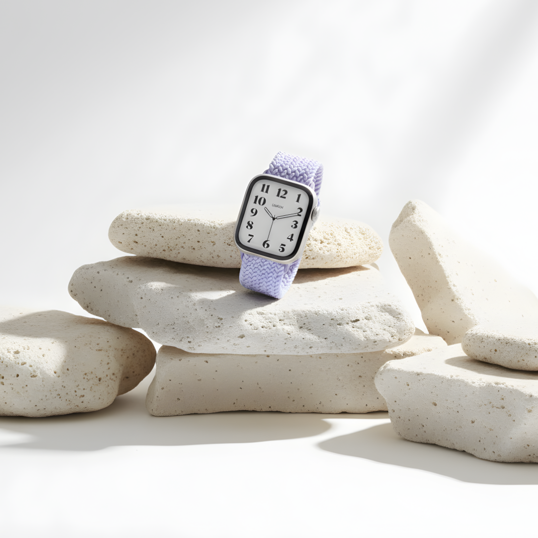 クラウドナイロンアップルウォッチバンド - ラベンダー