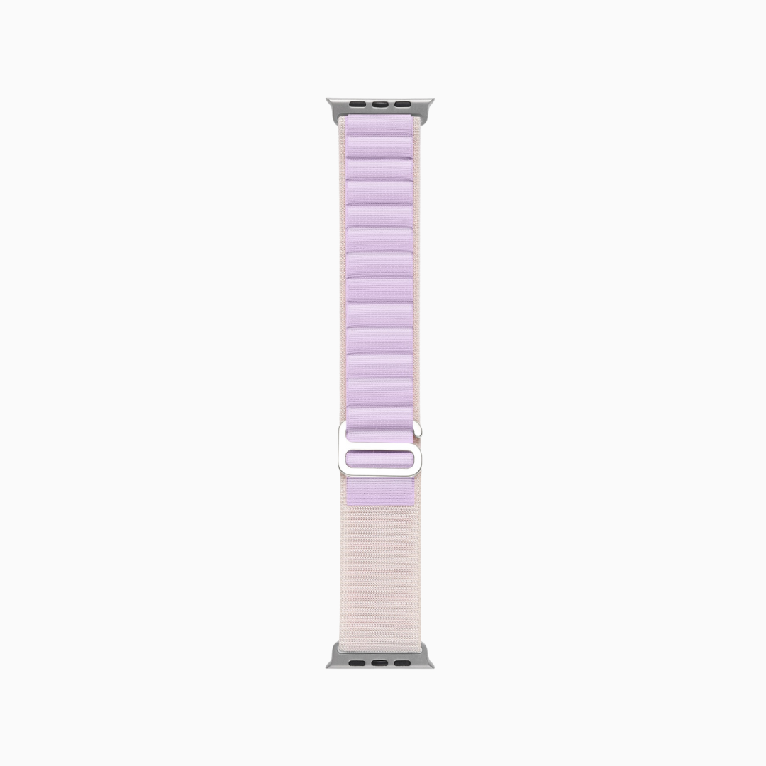 Mountain Nylon Apple Watch Band - Starlight & Lavender