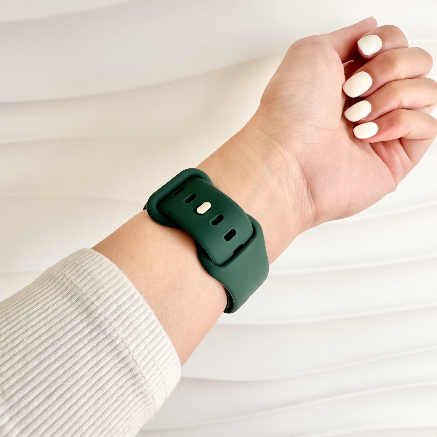 Classic Rubber Knob Apple Watch Band - Green
