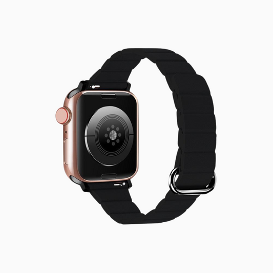 Slim Snap Loop Apple Watch Band - Black