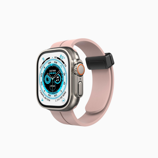 Snap Lock Line Apple Watch Band - Pink
