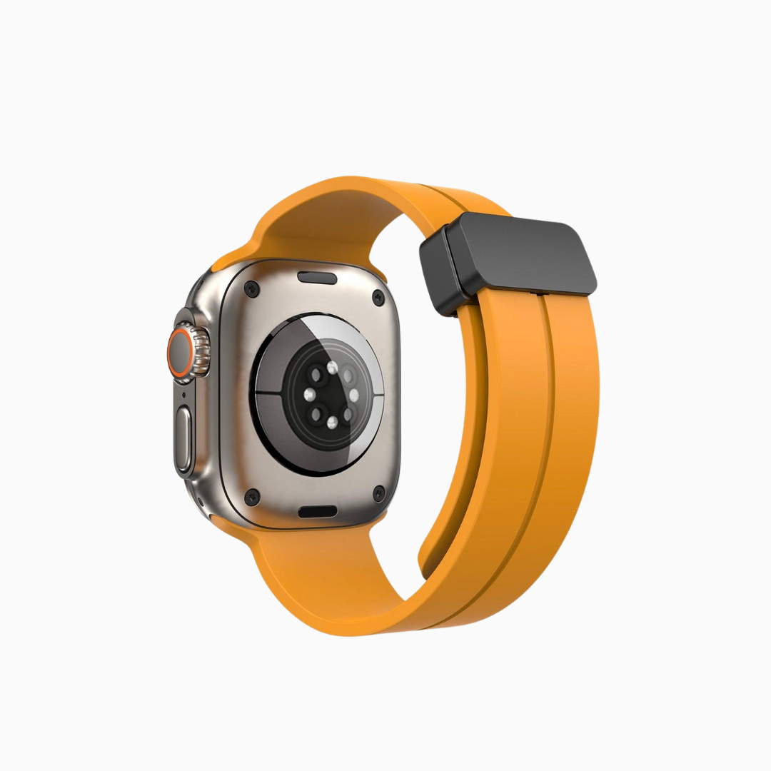 Snap Lock Line Apple Watch Band - Orange