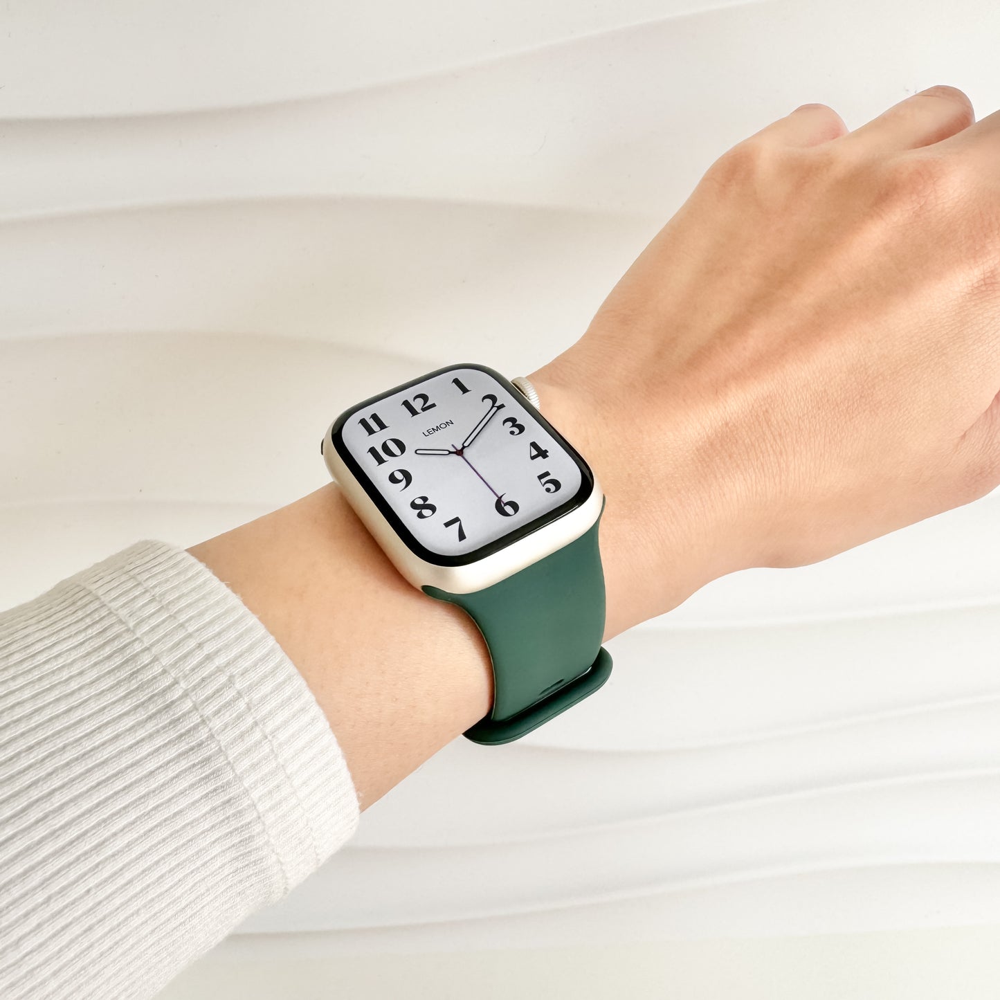 Classic Rubber Knob Apple Watch Band - Green
