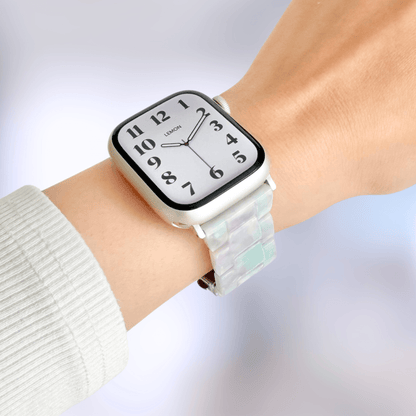 Polly Resin Apple Watch Band - Cotton Cloud