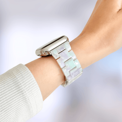 Polly Resin Apple Watch Band - Cotton Cloud