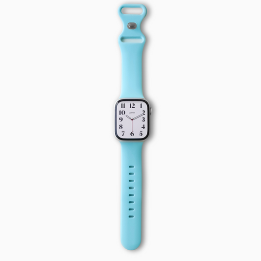 Classic Rubber Knob Apple Watch Band - Bikini blue
