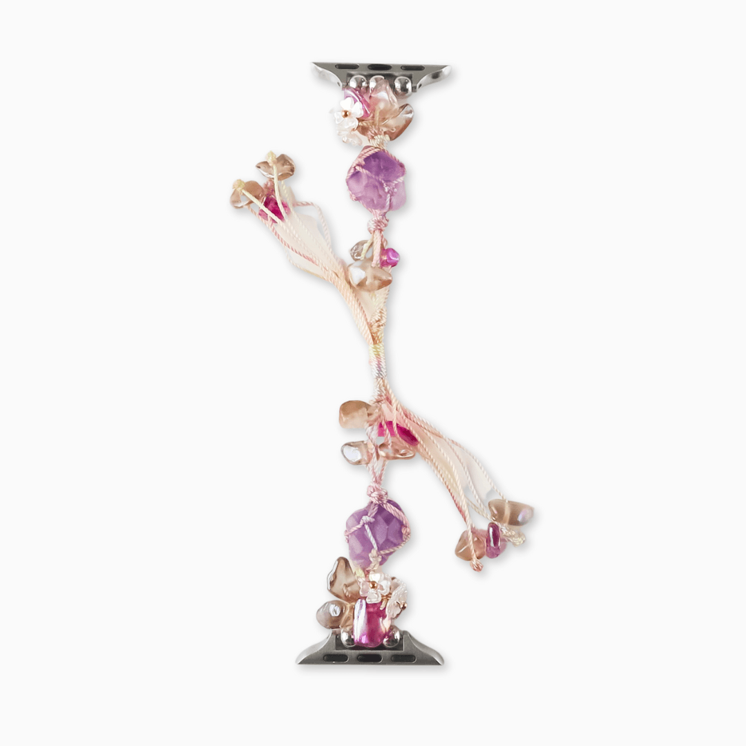 Crystal Stones Lucky Apple Watch Bracelet - Purple