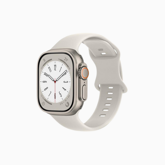 Classic Rubber Knob Apple Watch Band - Starlight