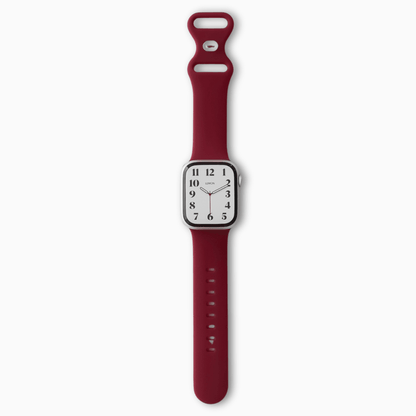 Classic Rubber Knob Apple Watch Band - Wine Red