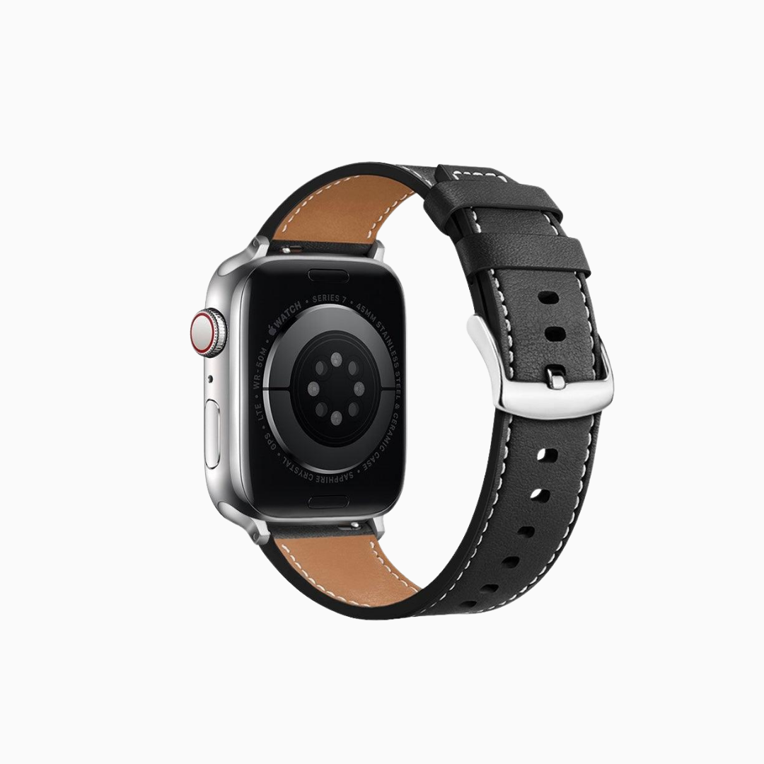 Summit Leather Apple Watch Band - Black
