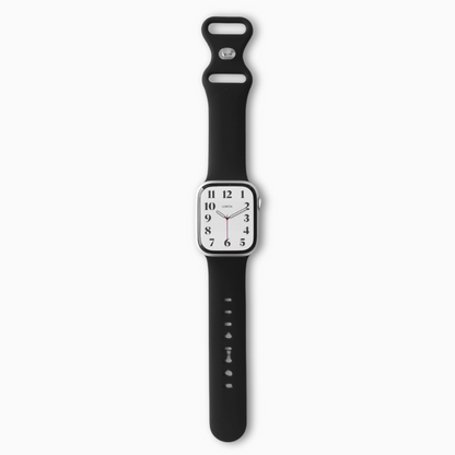 Classic Rubber Knob Apple Watch Band - Black