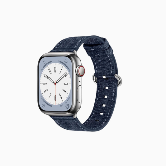 Canvas Apple Watch Band - Denim Blue