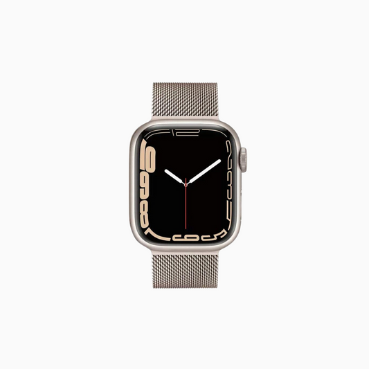 (St-Steel) Milanese Apple Watch Loop - Vintage Gold