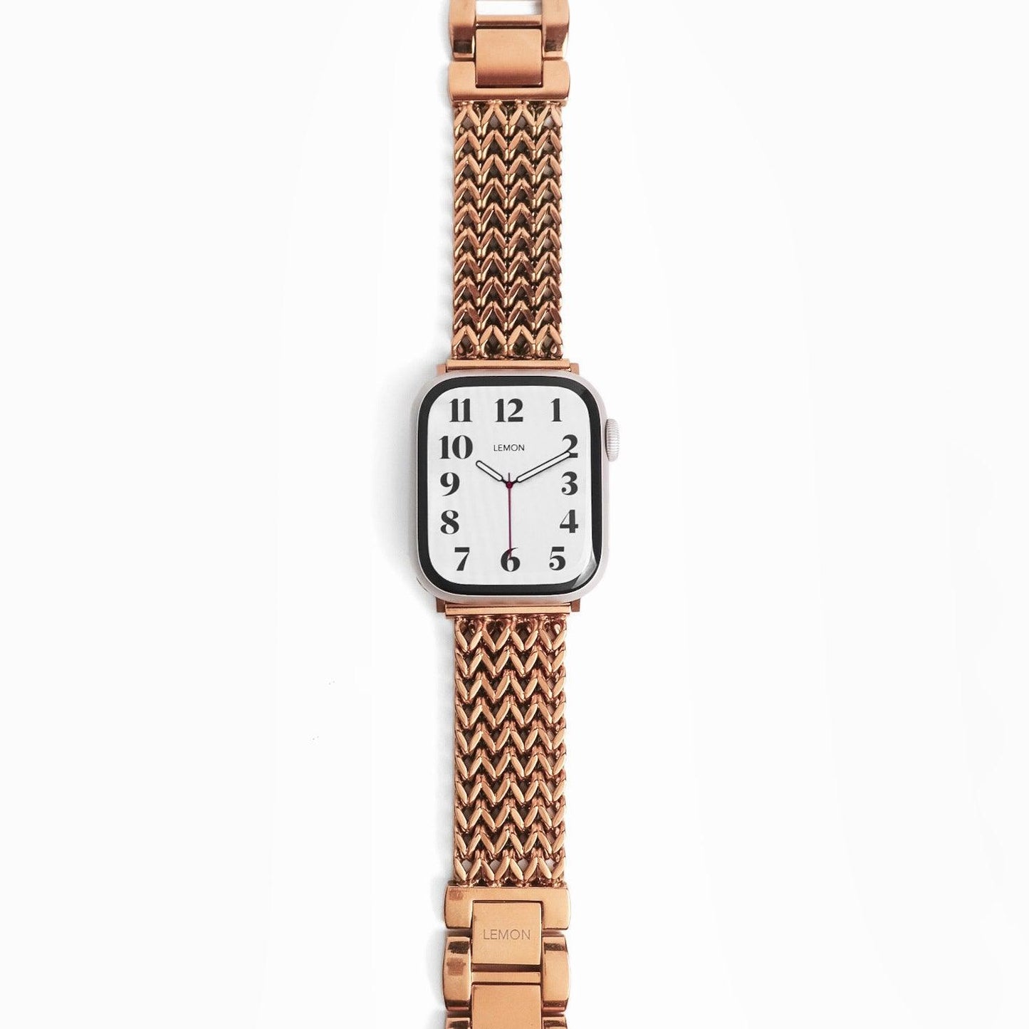 (St-Steel) Infinity Mesh Apple Watch Bracelet - 18k Rose Gold Plated