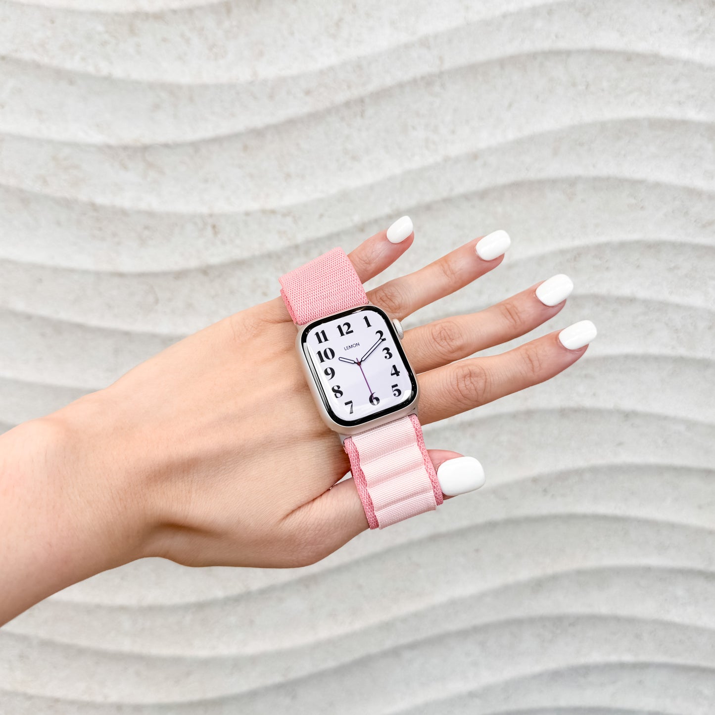 Mountain Nylon Apple Watch Band - Light Pink