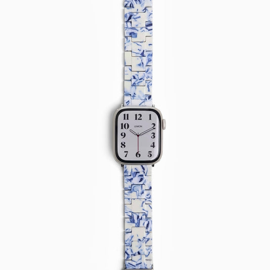 Polly Resin Apple Watch Band - Porcelain Blue