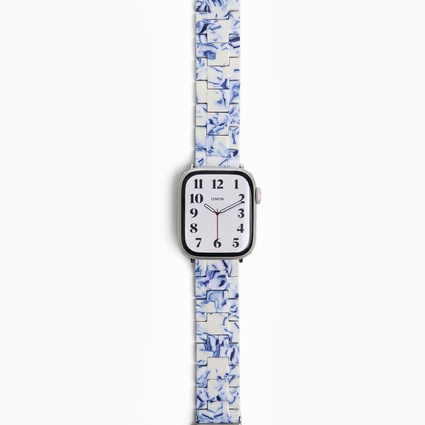 Polly Resin Apple Watch Band - Porcelain Blue