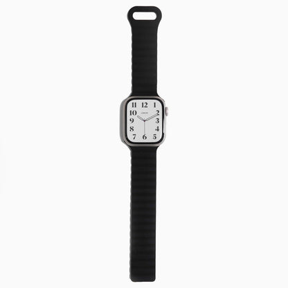 Magnetic Snap Rubber Apple Watch Band - Black