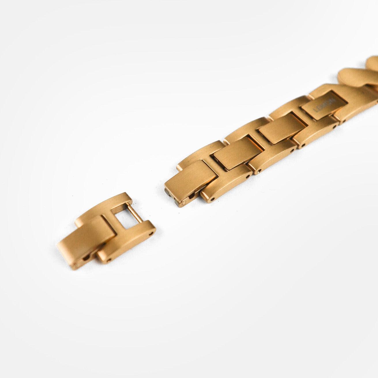 (St-Steel) Lightning Apple Watch Bracelet - 18k Gold Plated