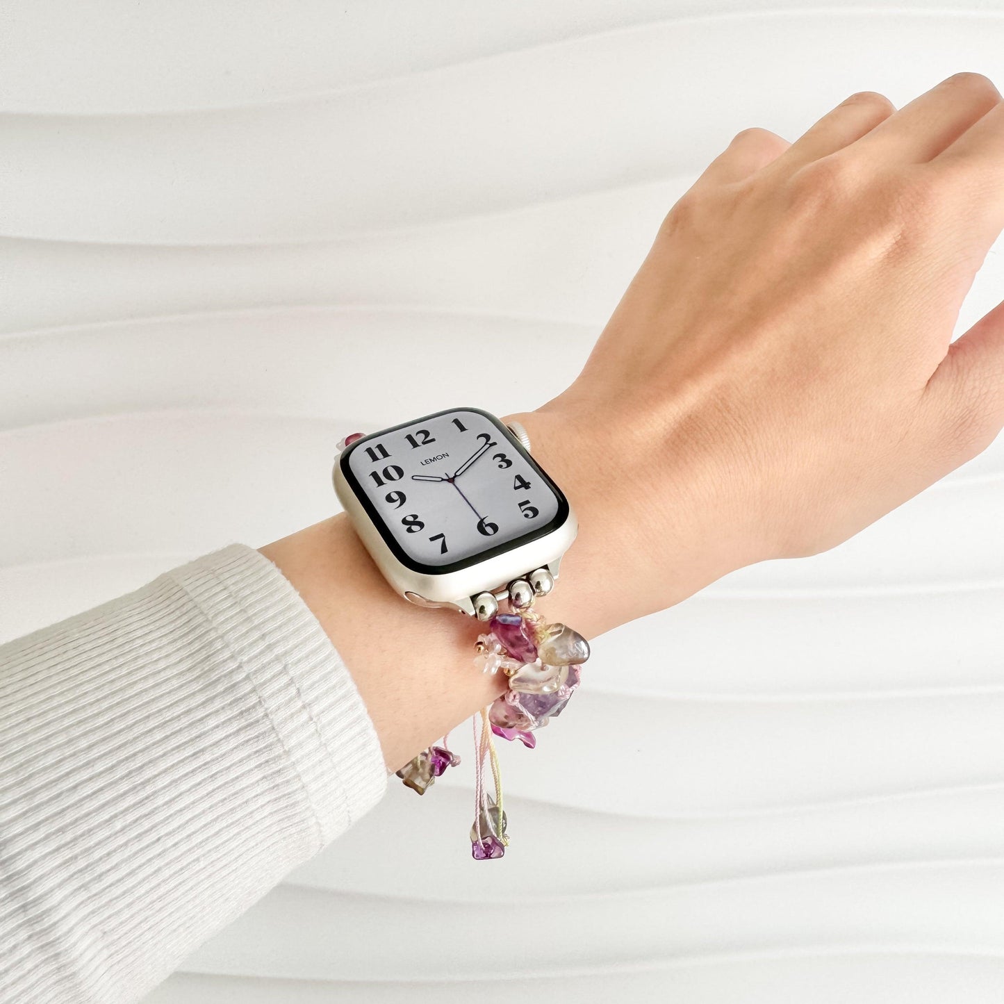 Crystal Stones Lucky Apple Watch Bracelet - Purple