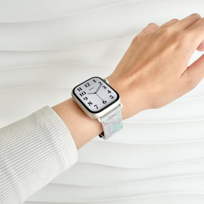 Polly Resin Apple Watch Band - Cotton Cloud