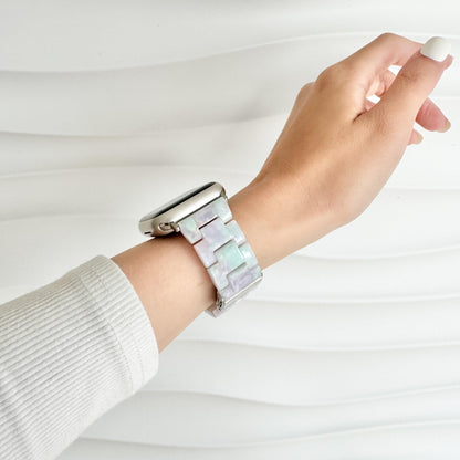 Polly Resin Apple Watch Band - Cotton Cloud