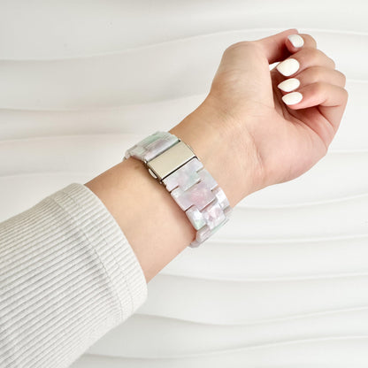 Polly Resin Apple Watch Band - Cotton Cloud