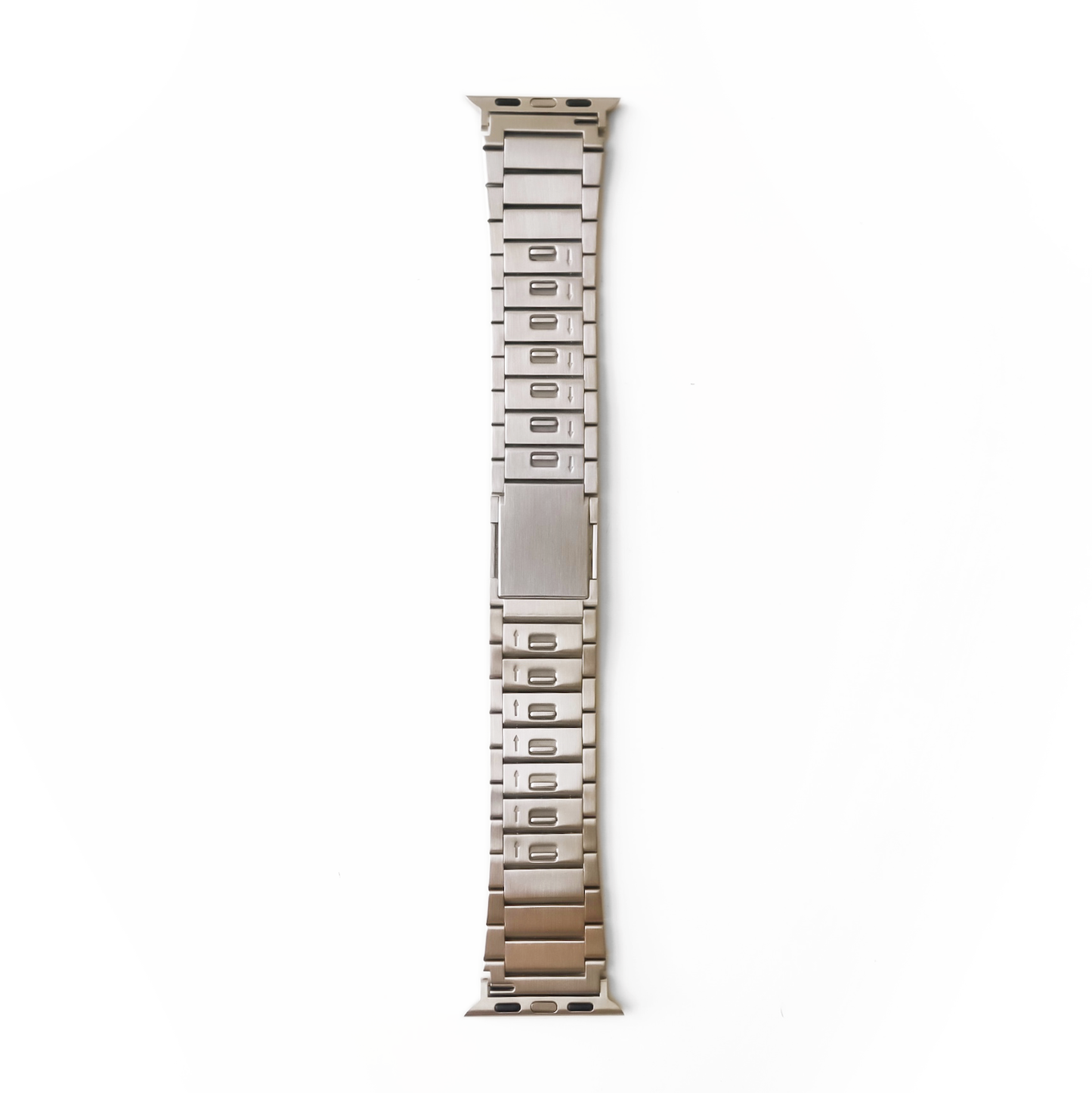 (St-Steel) Magnetic Lock Apple Watch Bracelet - Silver