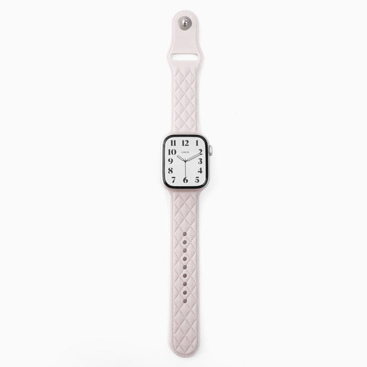 Lattice Rubber Apple Watch Band - Starlight