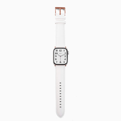 Soft Leather Apple Watch Band - White