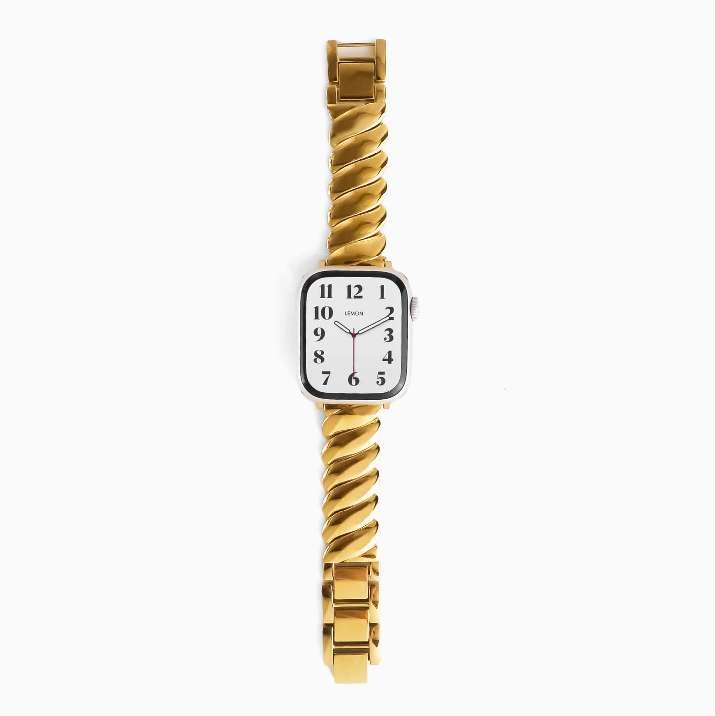 (St-Steel) Twist Glam Apple Watch Bracelet - Gold