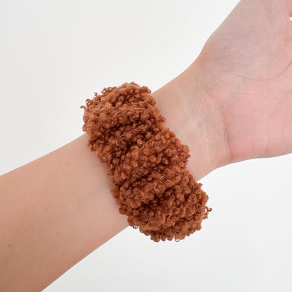 Teddy Scrunchie Apple Watch Band - Brown