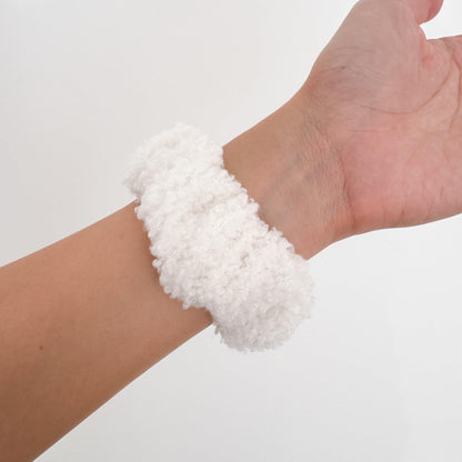 Teddy Scrunchie Apple Watch Band - White