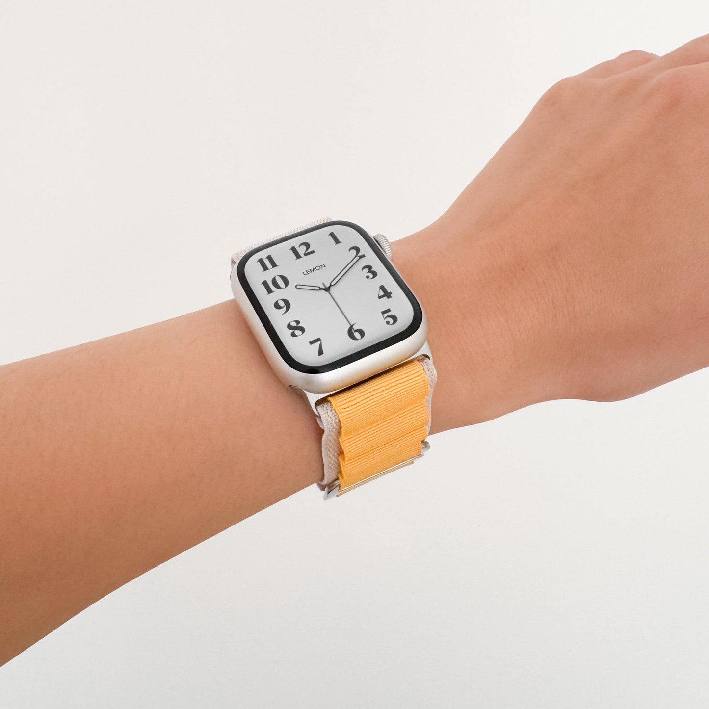 Mountain Nylon Apple Watch Band - Starlight & Yellow